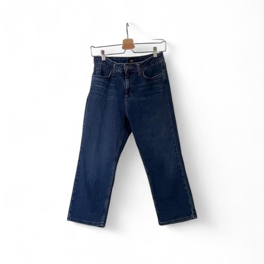 Vintage Lee High-Waisted Denim Capris Cotton Size‎ 8 Jeans
